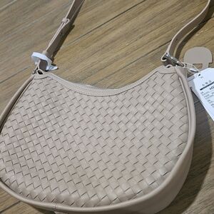 Elegant Beige Leather  Bag AOSOFIEL.